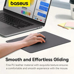 Simple Color Anti-Slip PU Leather Mouse Pad