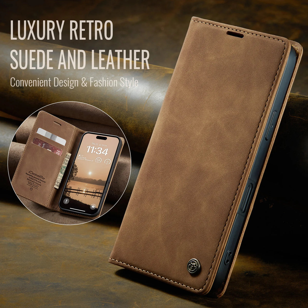 Flip Kickstand Wallet Case with Multiple Card Slots for iPhone 18 Series