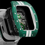 Carbon Fiber Case and Fluororubber Strap Mod Kit for Apple Watch