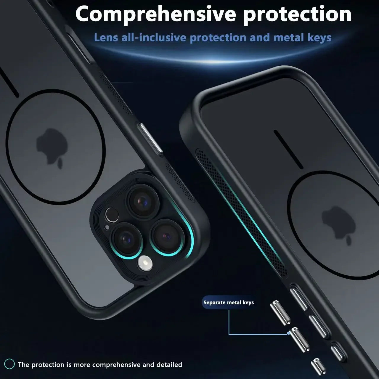 Luxury MagSafe Case & Lens Protection for iPhone 16 Series