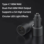 Xiaomi Dual-Port 100W Car Charger with LED Display