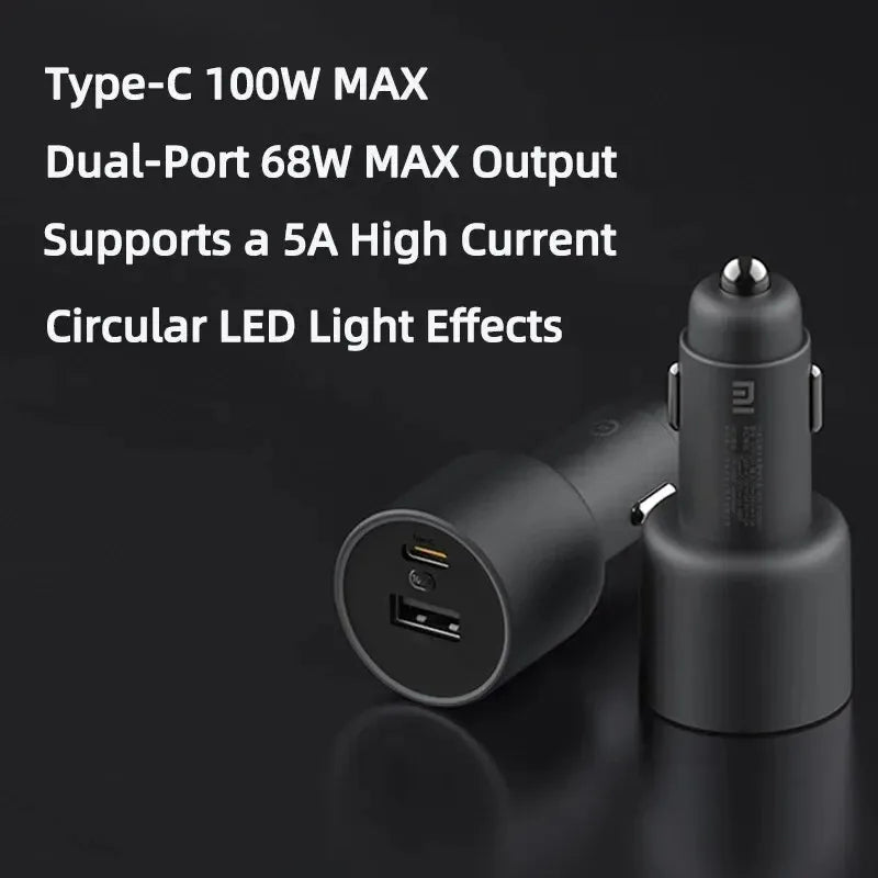 Xiaomi Dual-Port 100W Car Charger with LED Display