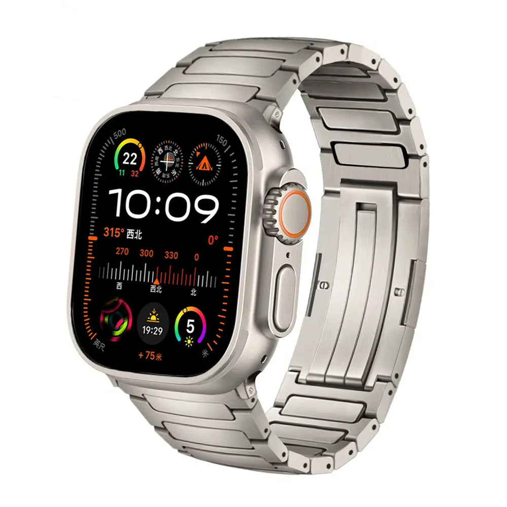 Elegant Titanium Alloy Strap for Apple Watch