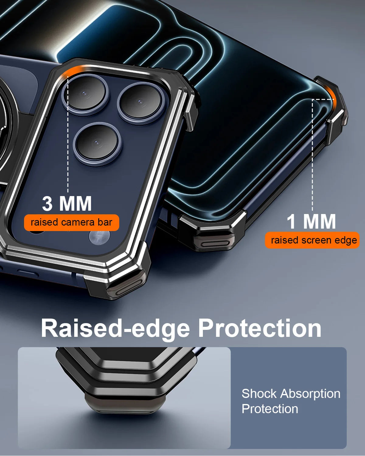 Durable Frameless Metal MagSafe Case for iPhone 17 Pro & iPhone 17 Pro Max