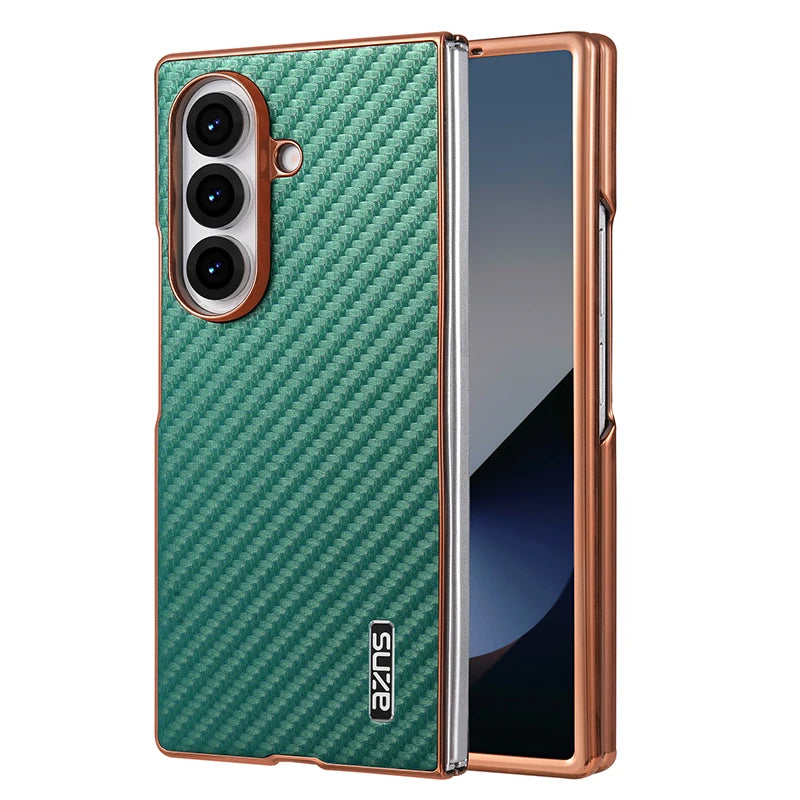 Luxury Carbon Fiber Pattern Phone Case for Samsung Galaxy Z Fold 7