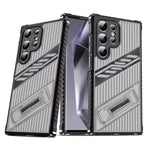 Samsung Galaxy S24 Series Heavy-Duty Armor Shockproof Case with Kickstand