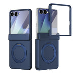 Protective Magnetic Phone Case With Rotating Ring Holder for Galaxy Z Flip 7
