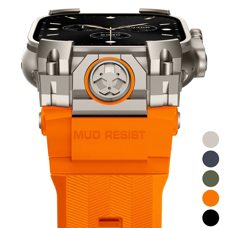 Rugged Armor Silicone Strap Replacement for Apple Watch Ultra