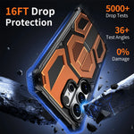 Full-Body Triple-Shield Magnetic Armor Case with Metal Kickstand for Samsung Galaxy S26 Series