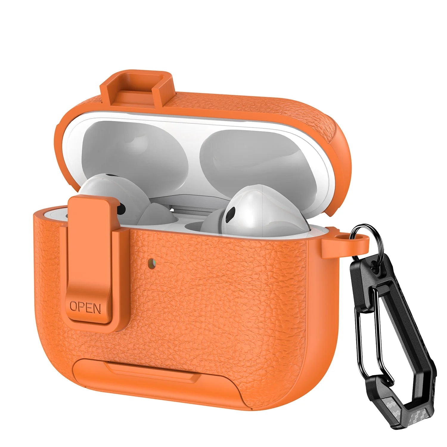 Premium Leather Protective Case with Secure Lock for AirPods Pro 3