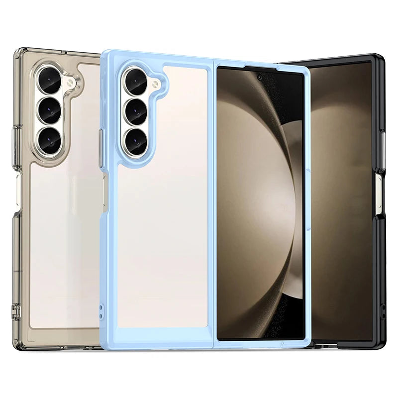 Crystal Clear TPU Protective Case for Samsung Galaxy Z Fold 6