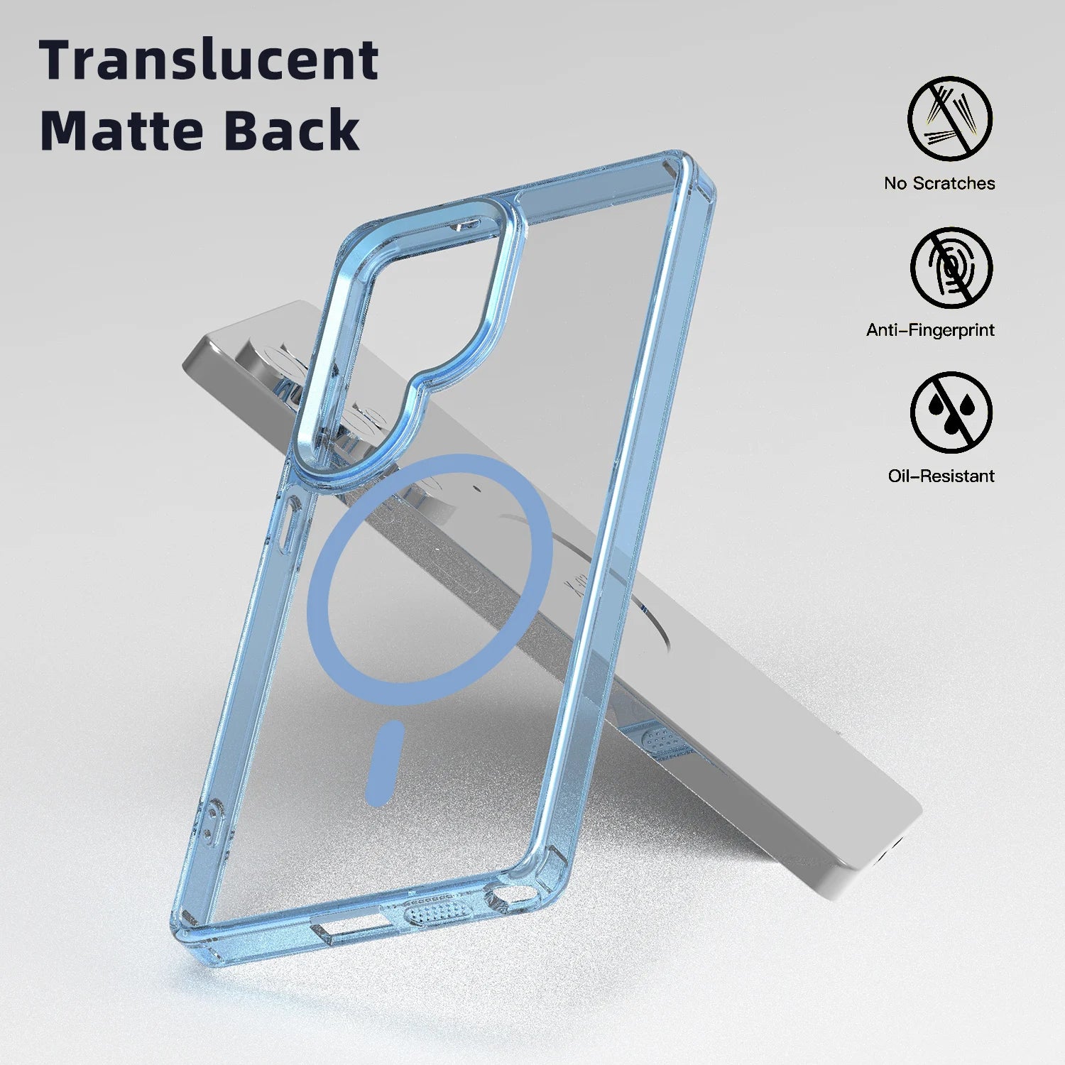 Premium Acrylic Transparent Magnetic Case for Samsung Galaxy S25 Series