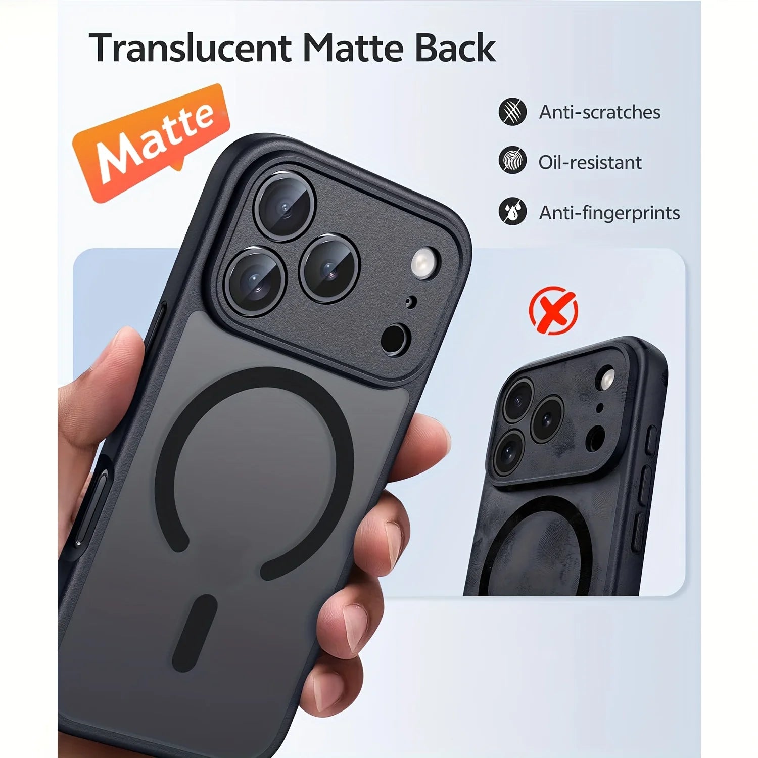 Minimalist Matte Translucent MagSafe Case for iPhone 17 Series