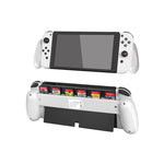 Ergonomic Hand Grip with Built-in 6 Game Card Slots for Nintendo Switch OLED