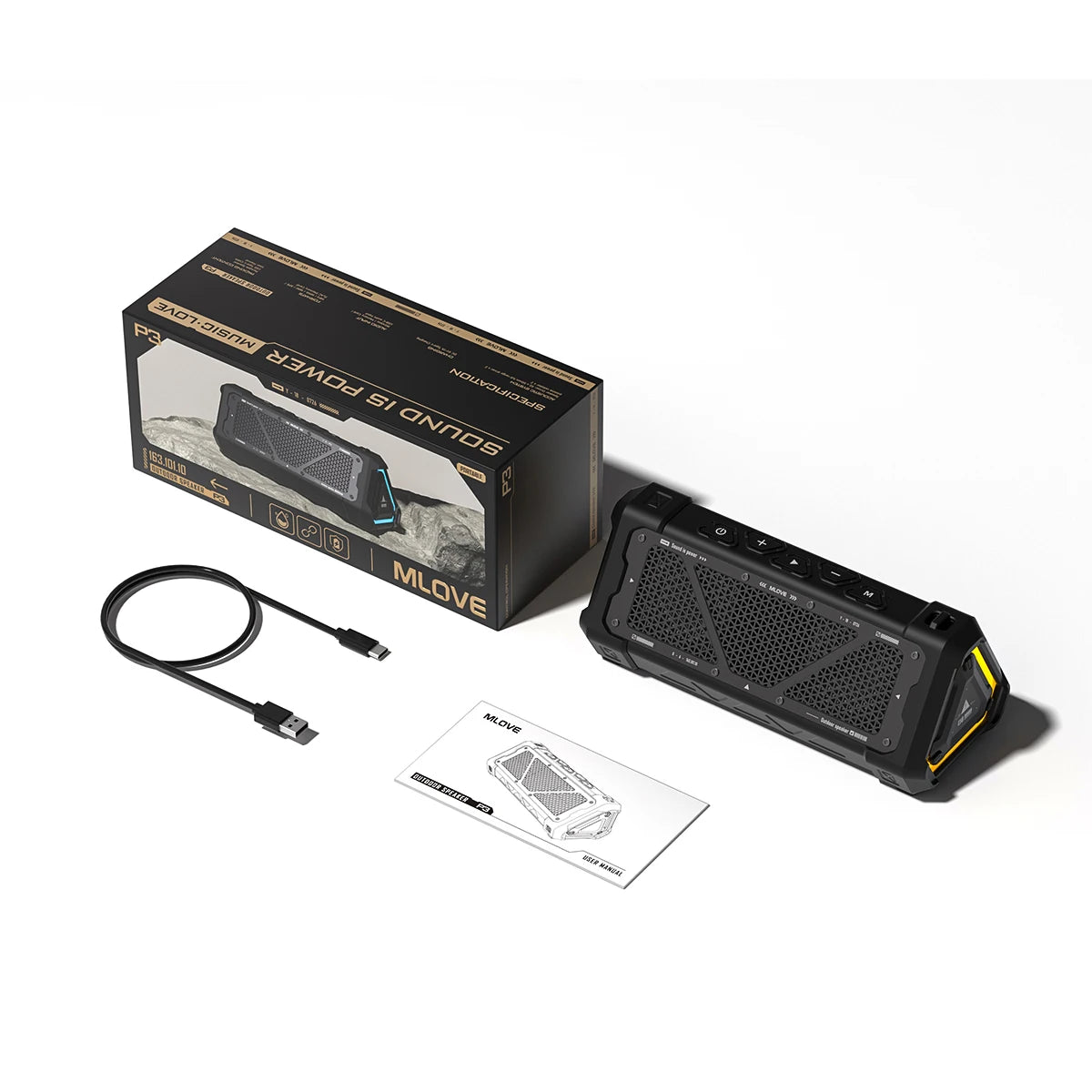 MLOVE P3 Bluetooth 5.3 Outdoor Speaker