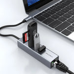 CABLETIME Gigabit Ethernet Adapter 3-Port USB-C Hub