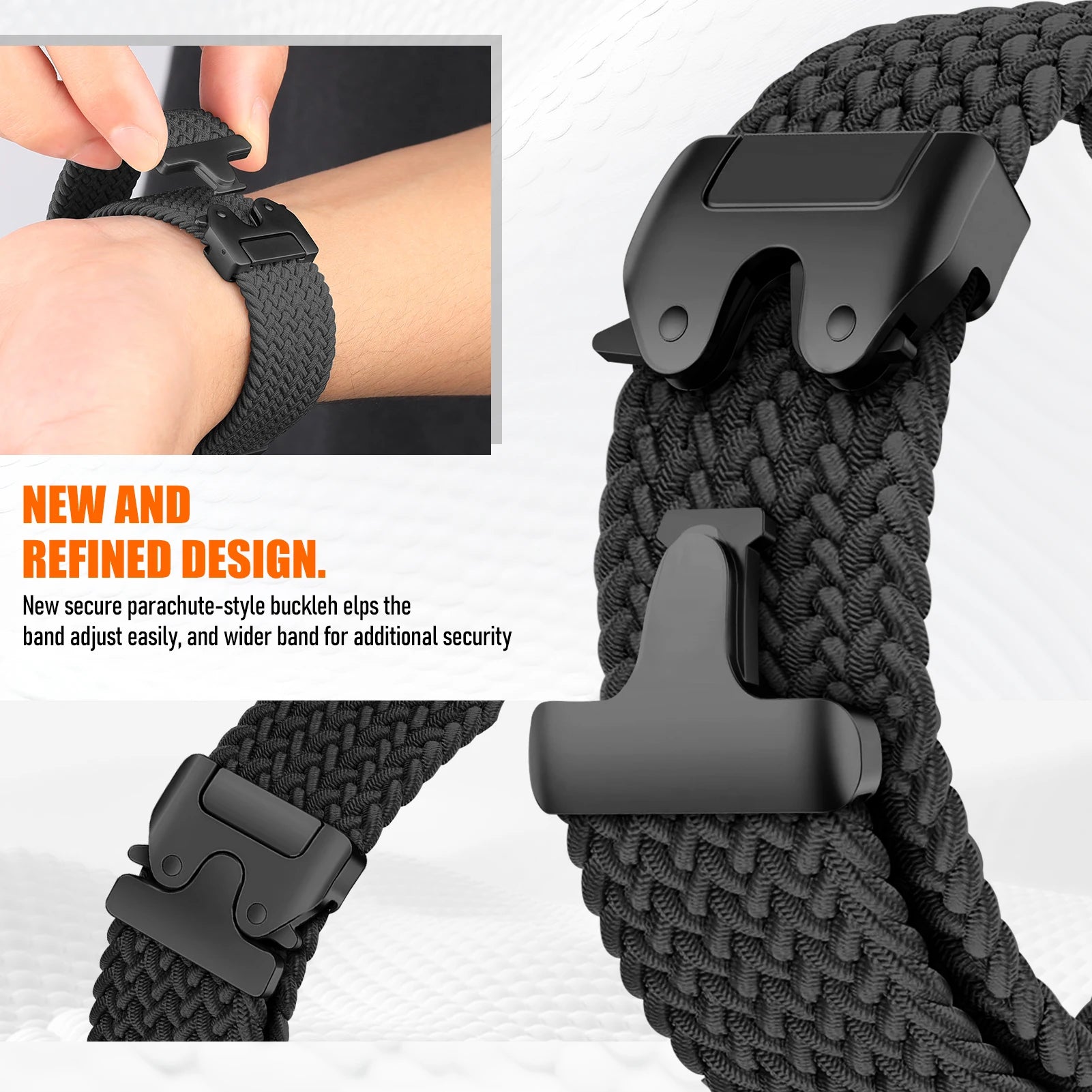 Braided Parachute Bracelet for Google Pixel Watch 2