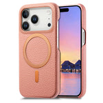 Business Lychee Grain Leather MagSafe Case for iPhone 17 Series
