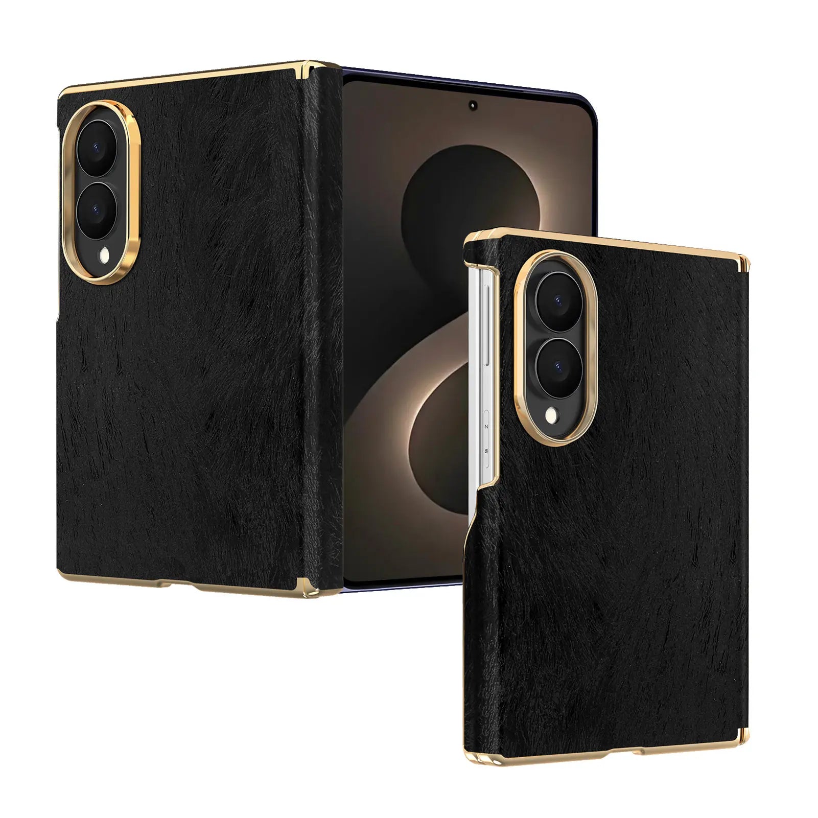 Luxury Velvet Texture Leather Protective Case for Samsung Galaxy Z Fold 8