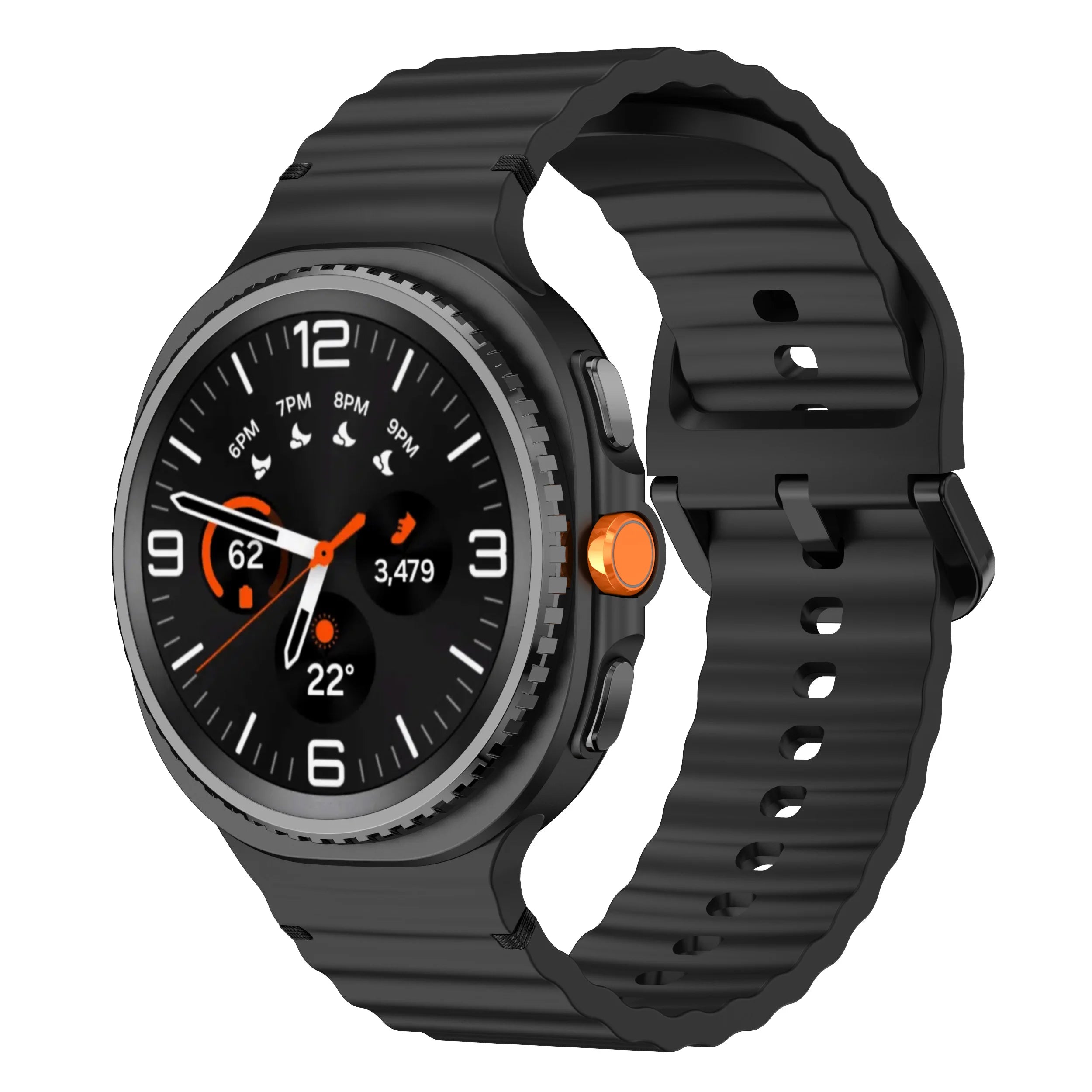 Durable Silicone Rubber Bracelet for Samsung Galaxy Watch 8 & Galaxy Watch 8 Classic