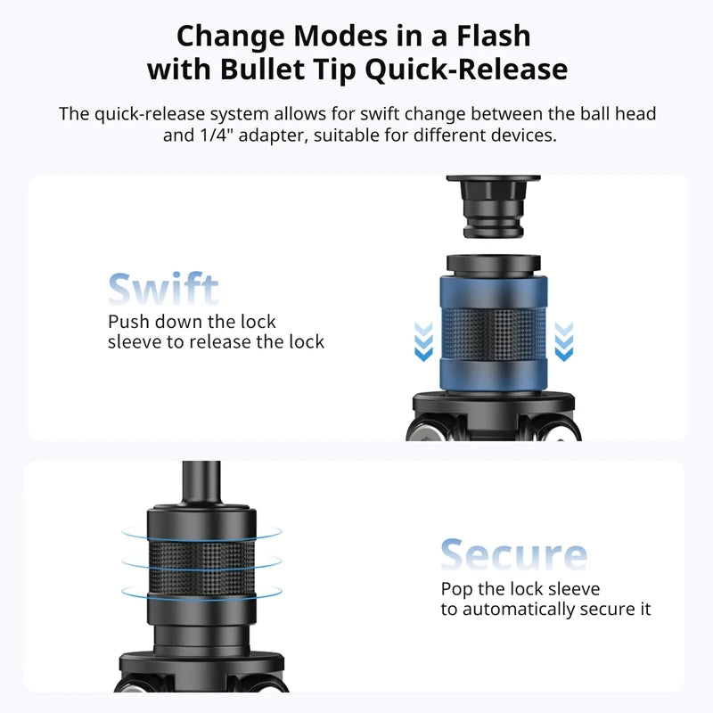 Ulanzi TT35 Mini Tripod with Adjustable Legs