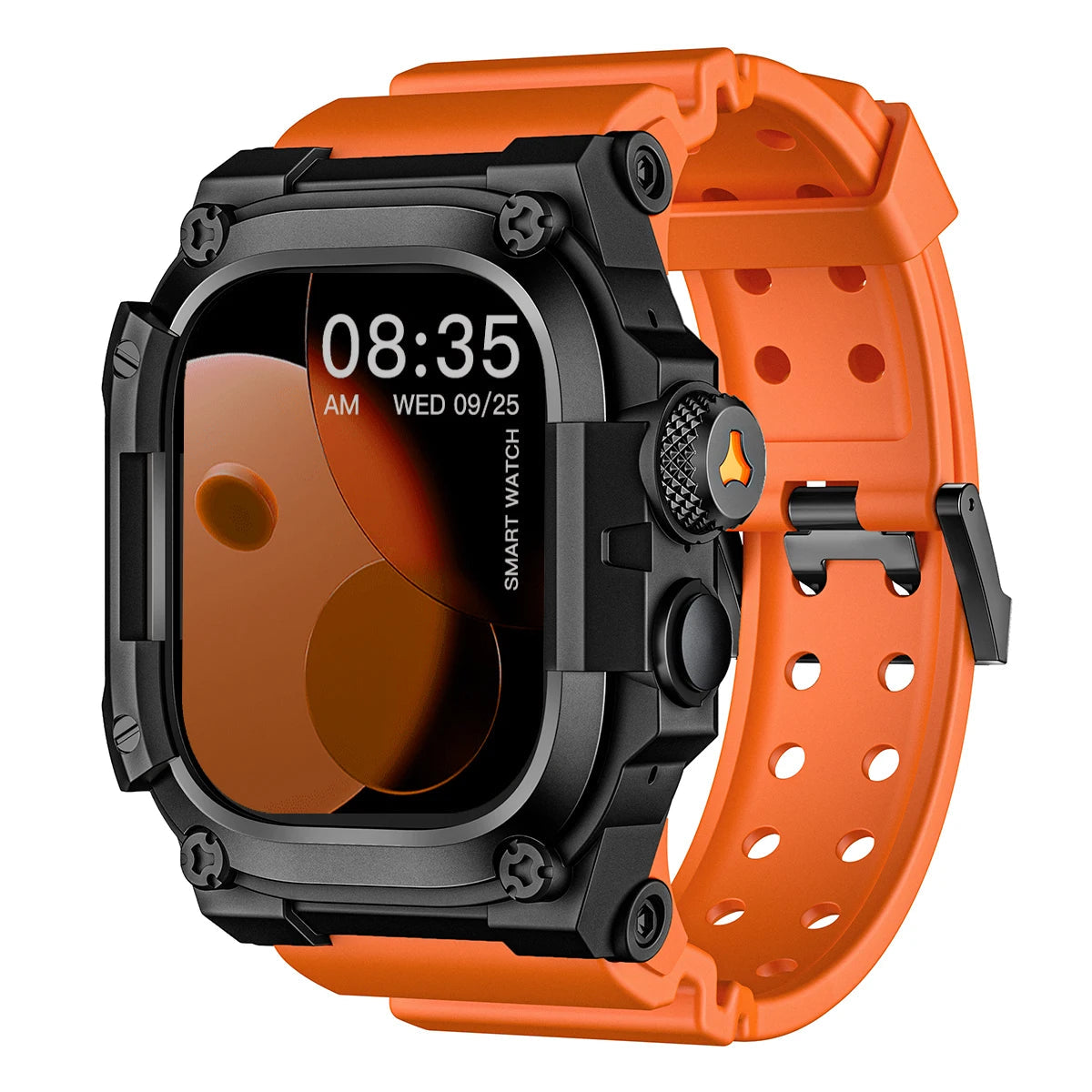 Silicone Rugged Strap with Metal Case for Apple Watch Ultra 2