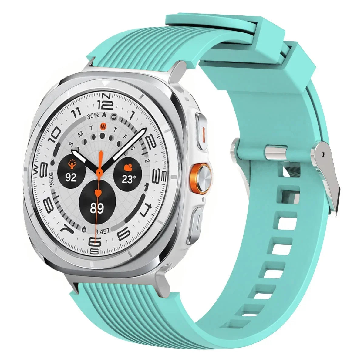 Stripe Textured Silicone Wristband for Samsung Galaxy Watch Ultra