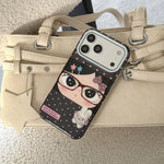 Glossy Hard Case with Raised Camera Protective Ring for iPhone 17 Series
