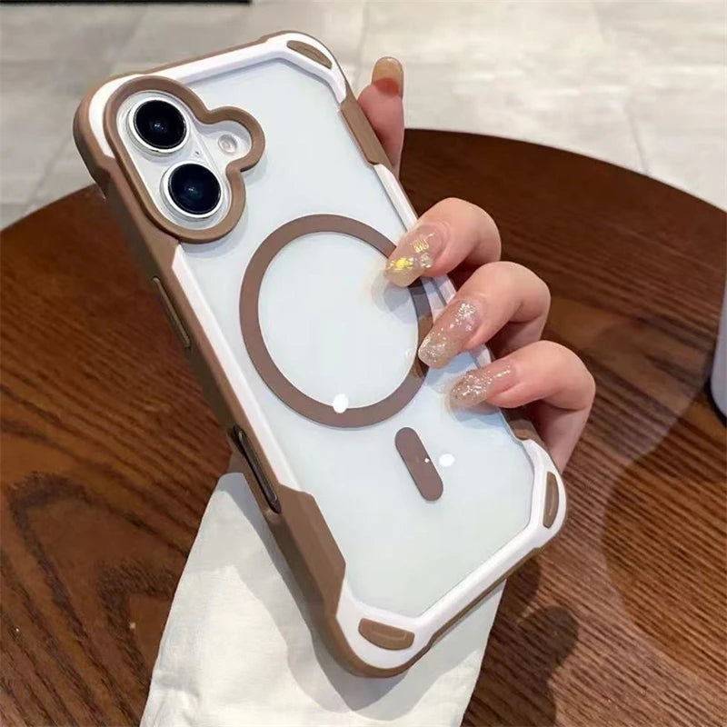 Armor Bumper Shockproof MagSafe Case for iPhone 16 Series