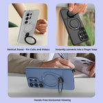 Samsung Galaxy S26 Series Case with 360° Metal Ring Stand