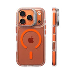 Shockproof Clear MagSafe Bumper Case with Lens Protection Stand for iPhone 17 Series