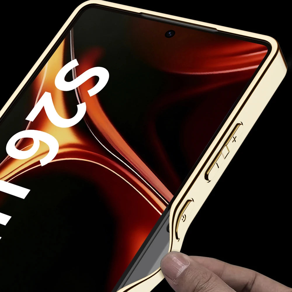 Luxury Electroplated Leather Case for Samsung Galaxy S26 Ultra