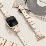 Elegant Leather Bracelet Strap for Apple Watch Series 10