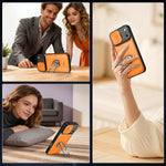 Shockproof Armor Case with Sliding Camera Cover and Kickstand for iPhone 17 Series