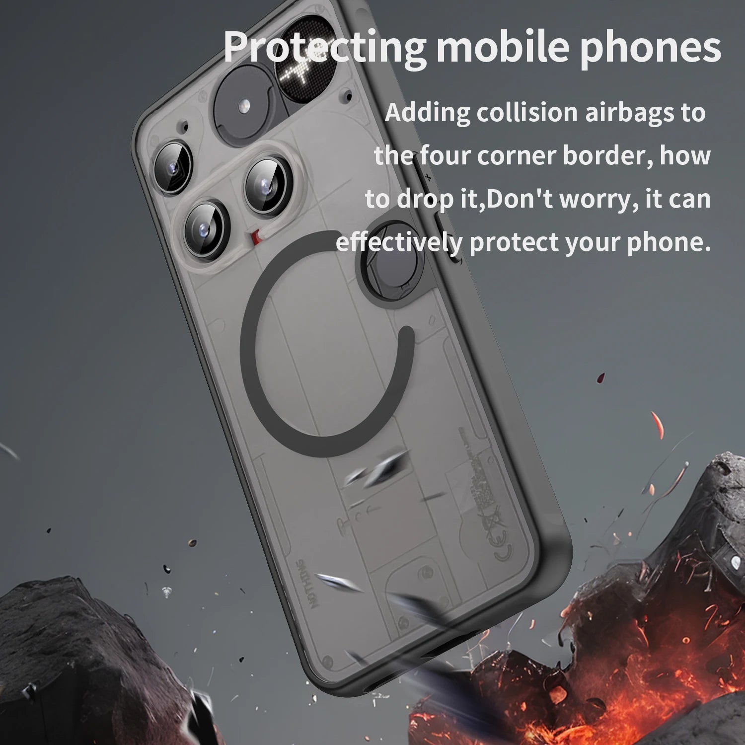 Translucent Frosted Magnetic Case for Nothing Phone 3