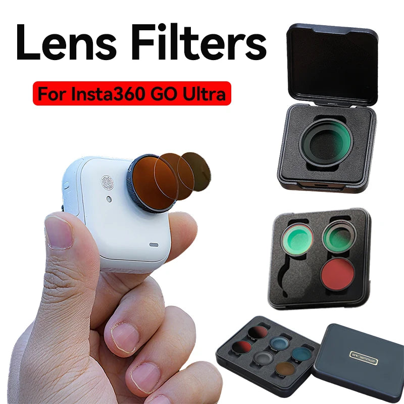 ND, UV & CPL Lens Filter Set for Insta360 Go Ultra