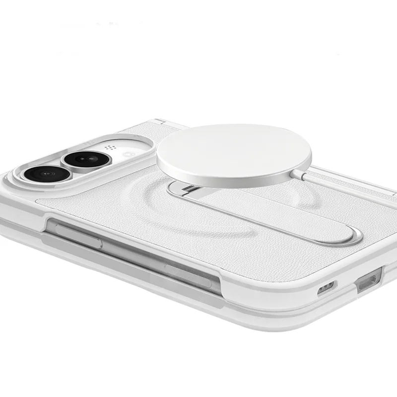 Wireless Charging Folio Case with Integrated Kickstand for iPhone Duo