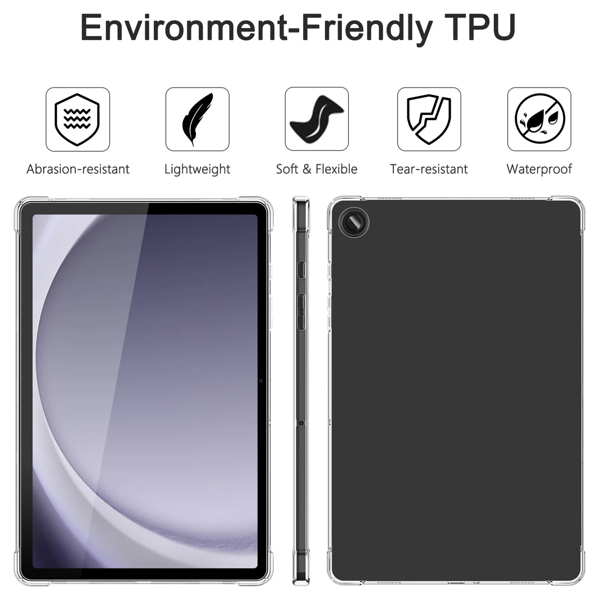 Clear TPU Case for Samsung Galaxy Tab A9+ 11"