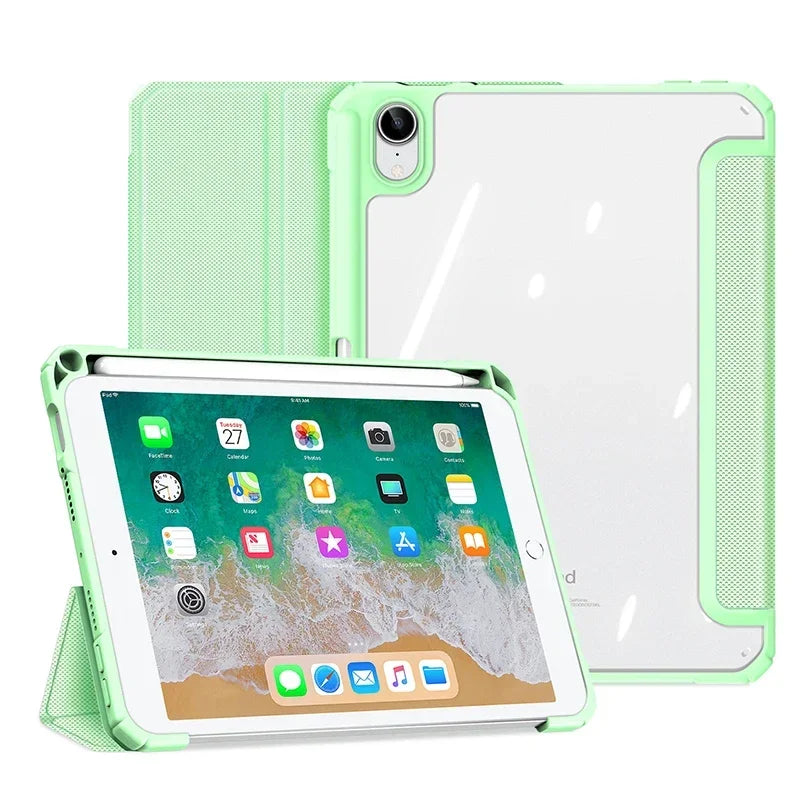 iPad Mini 6 PU Leather Trifold Stand Case