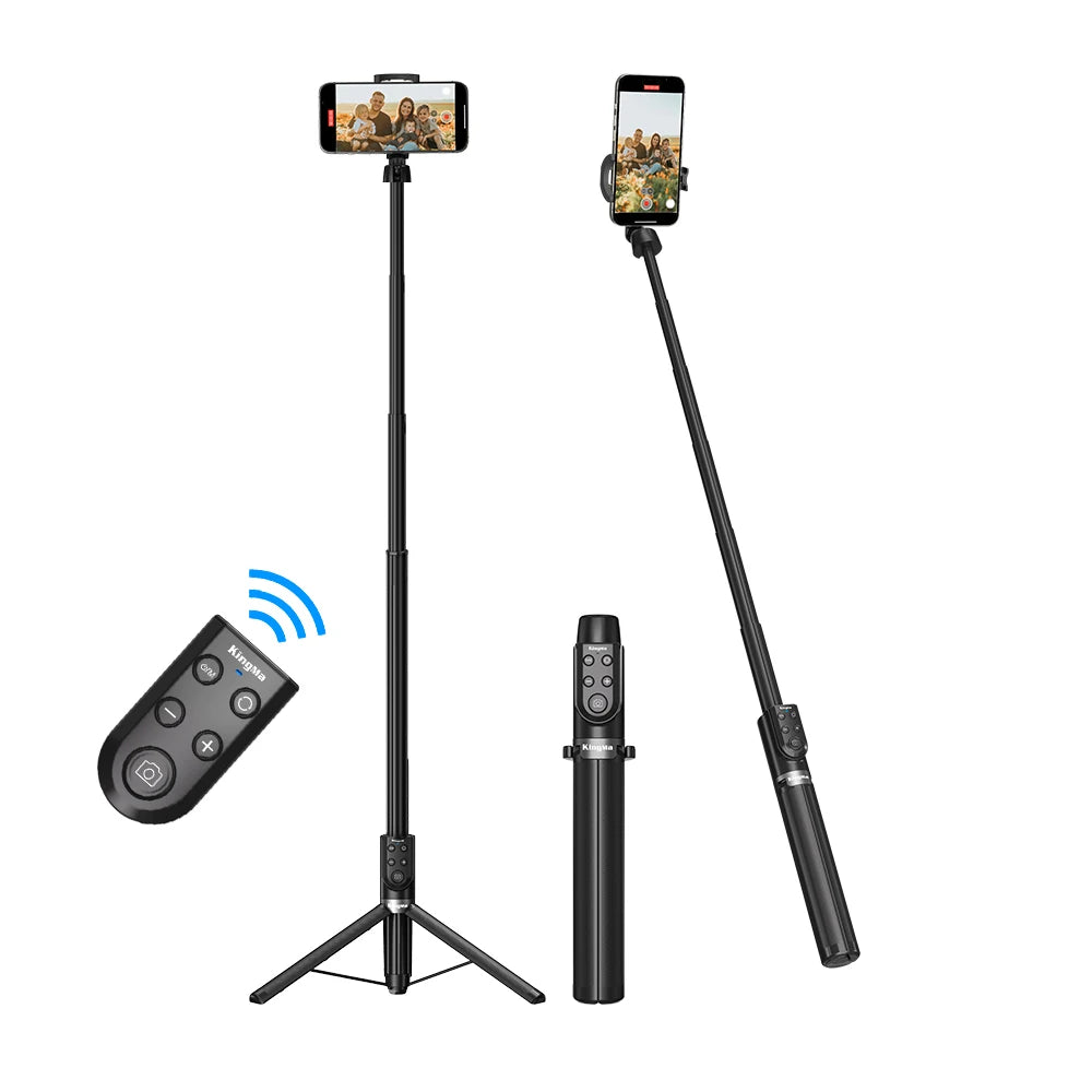 KingMa Extendable Phone Remote Selfie Stick with Detachable Remote