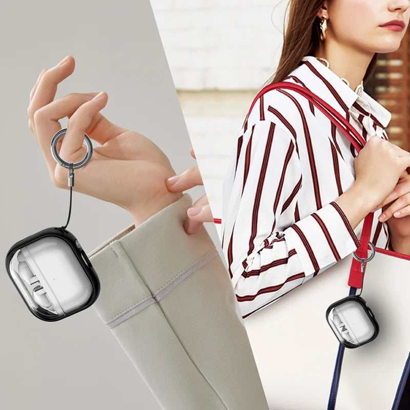 Transparent Protective Stand Cover for Samsung Galaxy Buds 3 & Buds 3 Pro