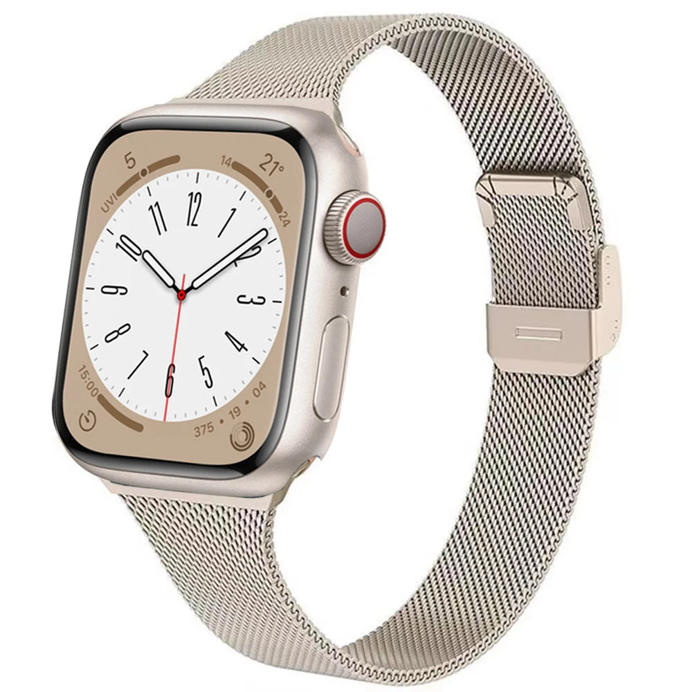 Premium Slim Milanese Loop Metal Band for Apple Watch