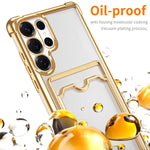 Transparent Soft Case with Card Holder for Samsung Galaxy S26 Series