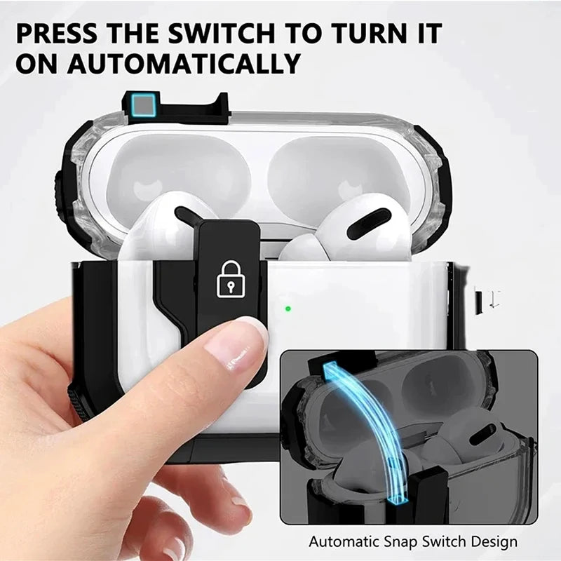 Shockproof Transparent Earphone Case for AirPods 4