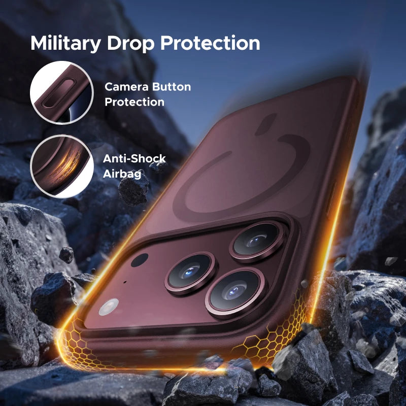 Shockproof Matte MagSafe Case for iPhone 18 Series