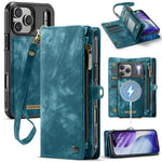 Leather Wallet Case with Zippered Coin Pouch for iPhone 18 Series