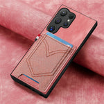 Premium Magnetic Leather Case with Card Holder for Samsung Galaxy S25 Series