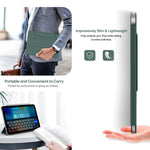 Matte Tri-Fold Case with Magnetic Detachable Back Panel for iPad Mini 6