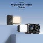 TELESIN Magnetic Quick Release Mini Selfie Light for DJI OSMO Action 6