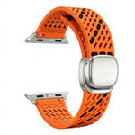 Perforated Silicone Band with Magnetic Buckle for Apple Watch